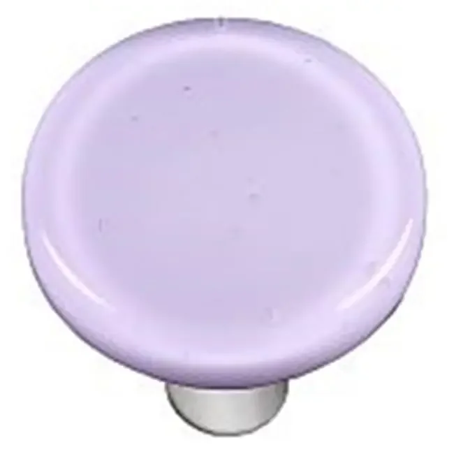 Neo-Lavender Round Glass Cabinet Knob