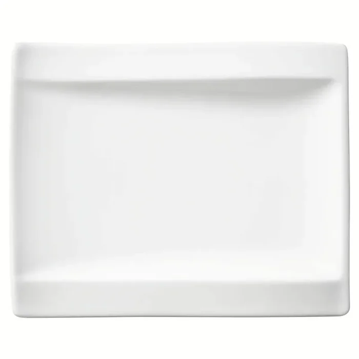 New Wave White Porcelain Appetizer Plate