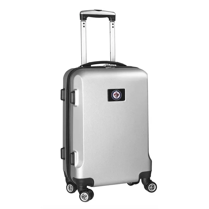 NHL Winnipeg Jets Silver 21 in. Carry-On Hardcase Spinner Suitcase