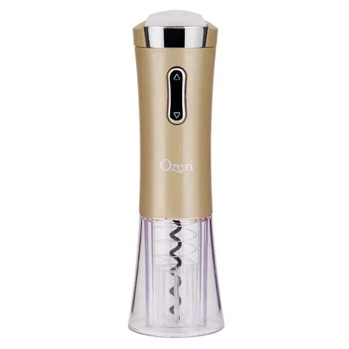 Nouveaux Electric Wine Opener with Removable Free Foil Cutter, in Gold