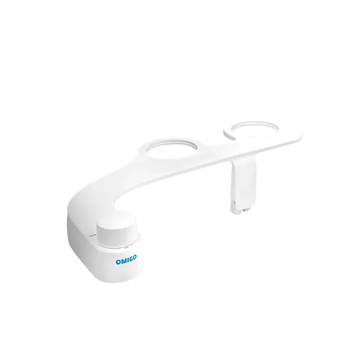 Omigo Element Non-Electric Attachable Bidet System Bidet Attachment with Ambient Water Temperature White