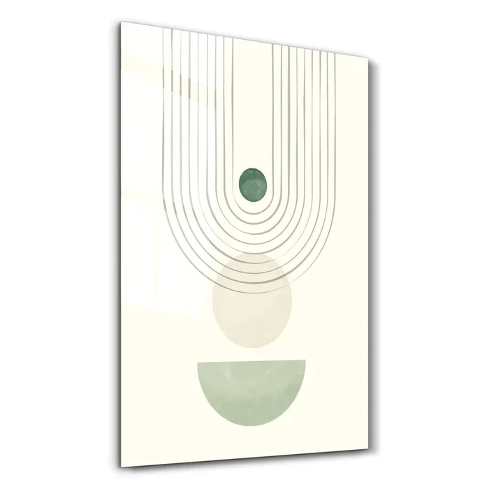 Orb Alignment with Linear Arch – Glass Wall Art