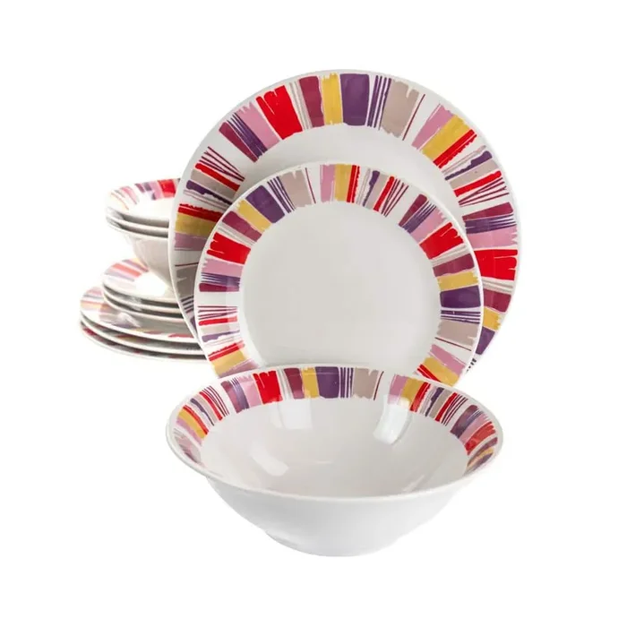 Orleans 12 Piece Ceramic Dinnerware Set