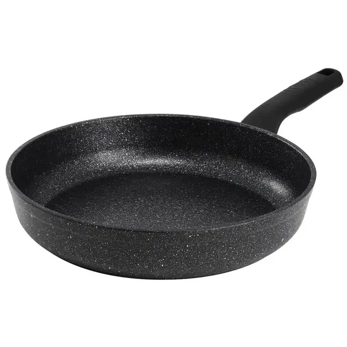 Ornella Nonstick 11 in. Aluminum Frying Pan in Granite Black