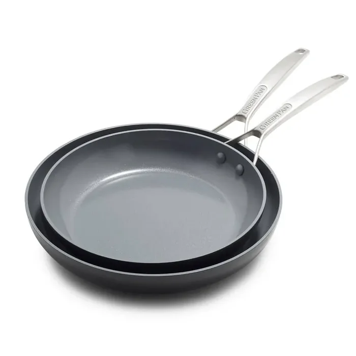 Paris Pro 8 in. and 10 in. Aluminum Ceramic Nonstick Frying Pan Skillet Set