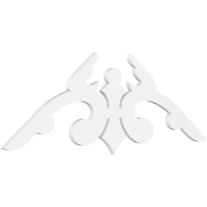 Pitch Milton 1 in. x 60 in. x 25 in. (9/12) Architectural Grade PVC Gable Pediment Moulding