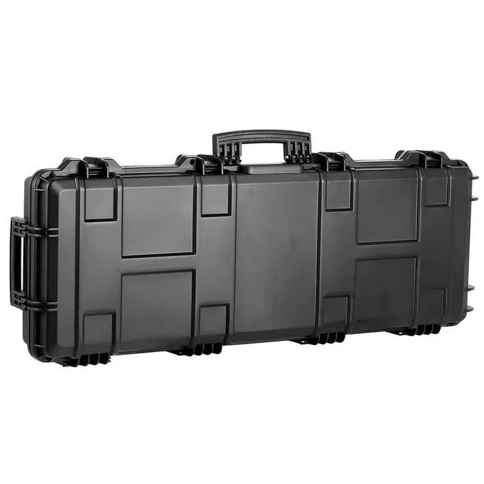 Rifle Hard Case, with 3-Layers Fully-protective Foams, 42.9 in. Black backpack, IP67 Waterproof and Crushproof
