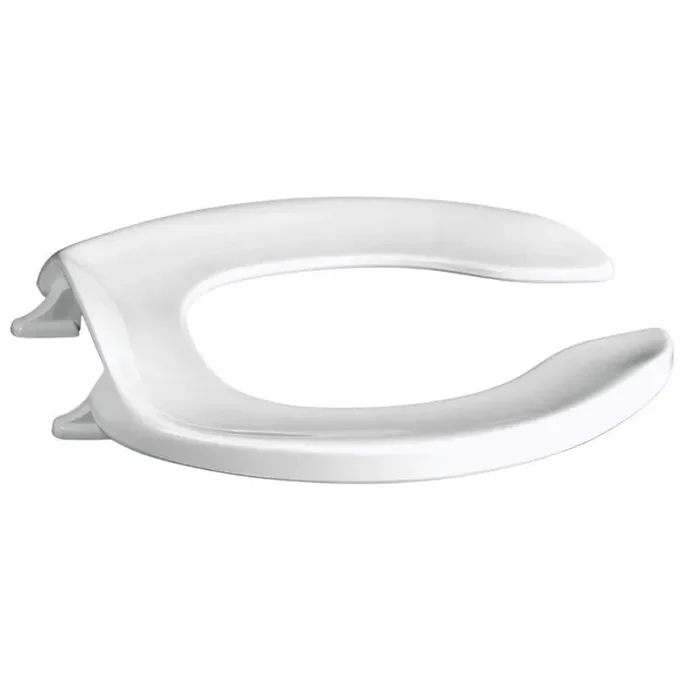 Round No Cover Heavy-Duty Toilet Seat in White