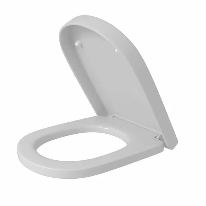 Round Soft Close Closed Toilet Seat PP in White