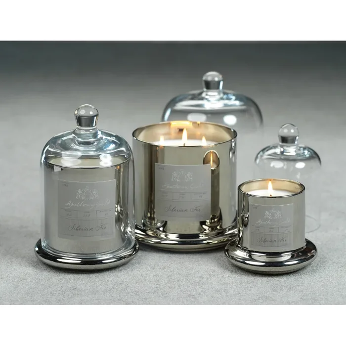 Silver Apothecary Guild Domed Candle