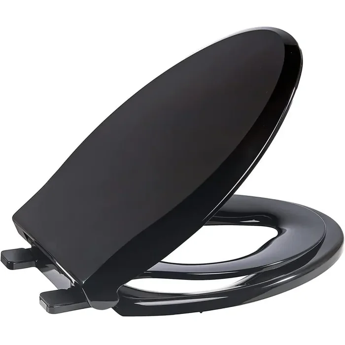 Slow Close Children‘s Elongated Toilet Seat in Black