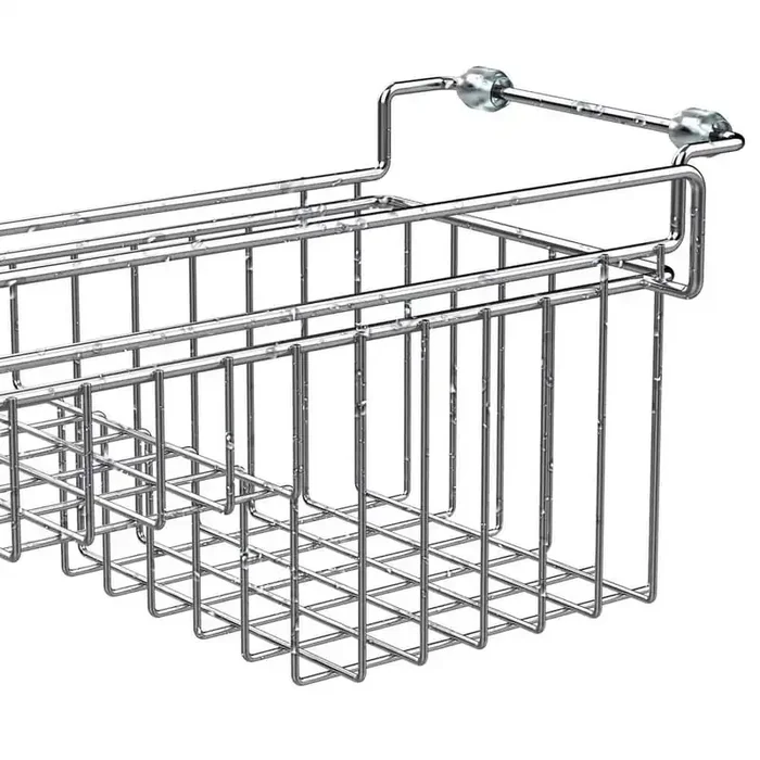 Stainless Steel Expandable Over Sink Sponge Holder Organizer Rack for Kitchen with Drying Divider Railing 14.5-22