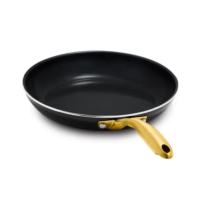 Studio 10 in. Ceramic Nonstick Frypan in Black