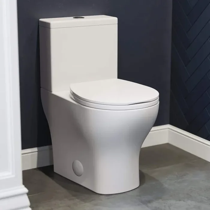 Sublime II 2-piece 0.8/1.28 GPF Dual Flush Round Toilet in Glossy White, Seat Included