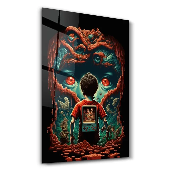 Trapped in the Gaming World | Secret World Collection Glass Wall Art