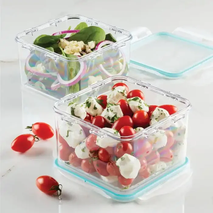 Tritan 2-Piece 44 oz. Square Food Storage Container Set