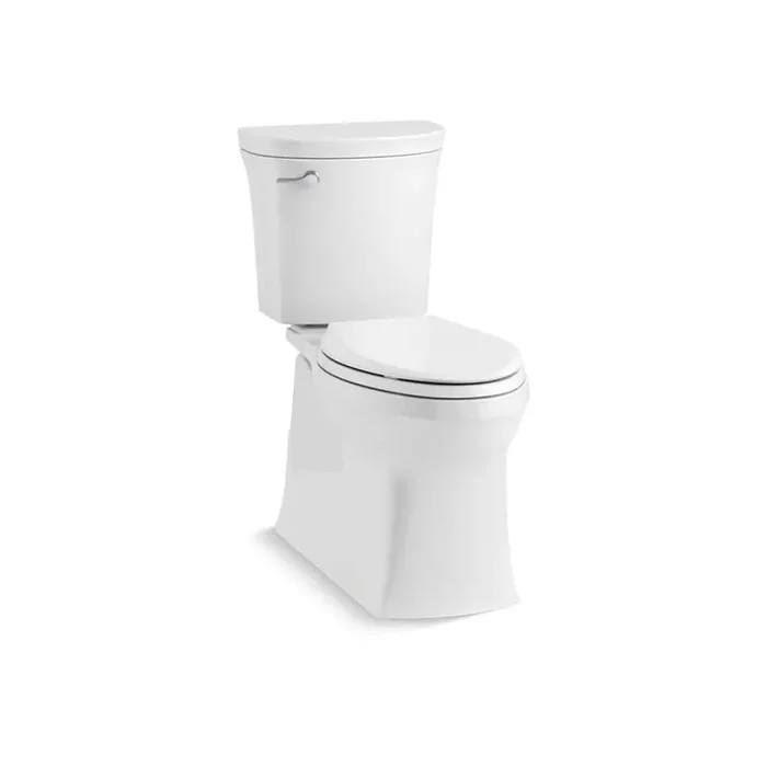 Valiant 14 in. Rough In 2-Piece 1.28 GPF Single Flush Elongated Toilet in White Seat Included