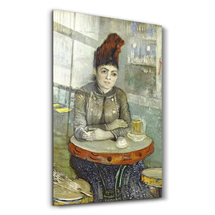 Vincent van Gogh’s Agostina Segatori Sitting in the Café du Tambourin (1887–1888) | Glass Wall Art