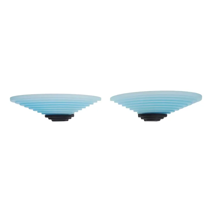 Wall Lights in Blue Murano Glass from AV Mazzega, 1980s, Set of 2