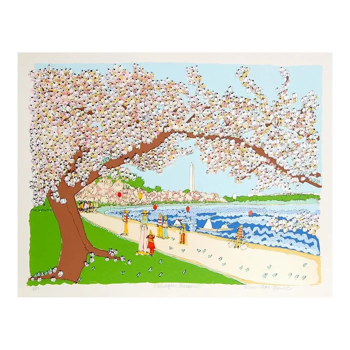 Washington Monument, Signed Screenprint by Susan Pear Meisel