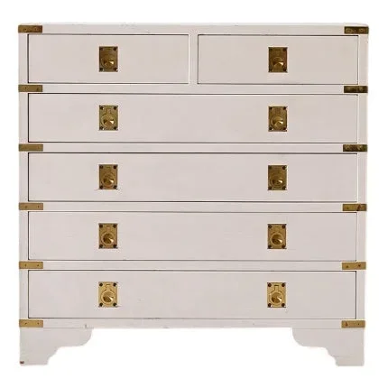 White Chest of 6 Drawers, 1960s