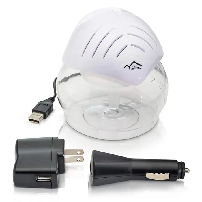 White Mini Desktop Water Based Air Purifier Humidifier Aroma Therapy and Air Cleaner