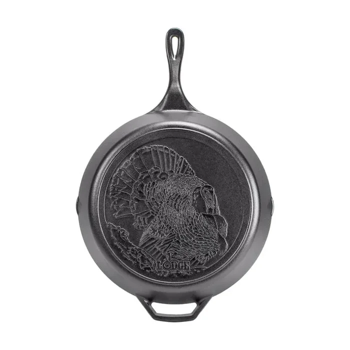 Wildlife Series 13.25 in. Cast Iron Turkey Skillet