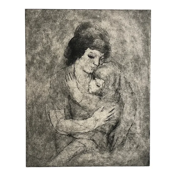 William Meyerowitz Mother and Child Etching