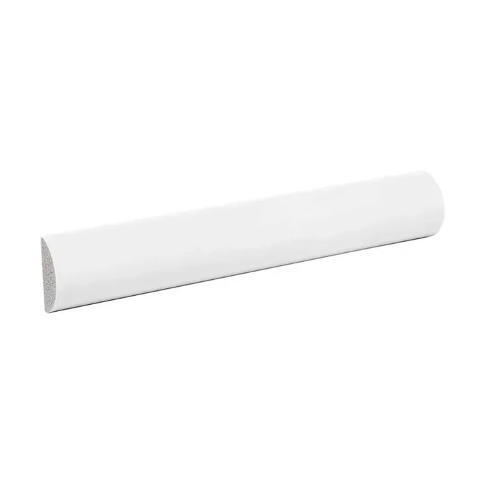 WM 120 1/2 in. x 1 in. x 6 in. Long Recycled Polystyrene Half Round Moulding Sample