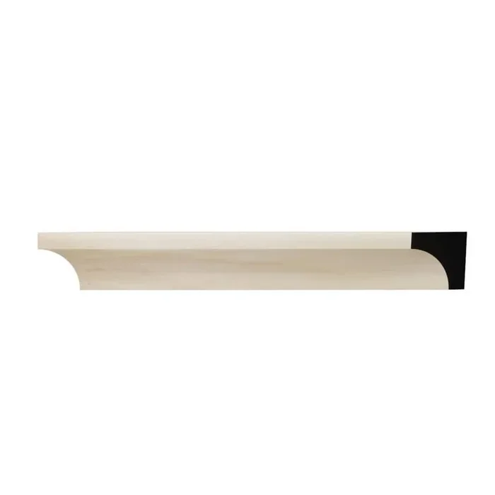 WM100 0.69 in. D x 0.69 in. W x 6 in. L Wood (Poplar) Crown Moulding Sample