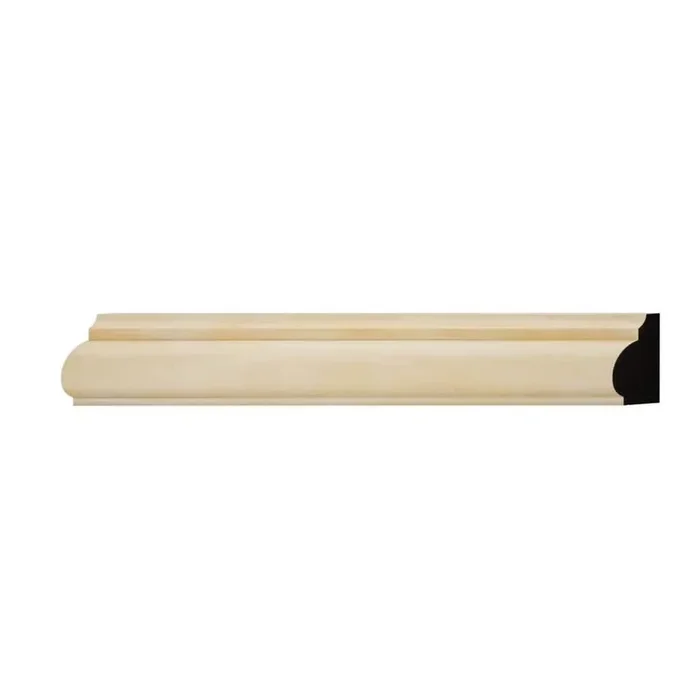 WM1201 0.69 in. D x 1.25 in. W x 6 in. L Wood (Pine) Baseboard Moulding Sample