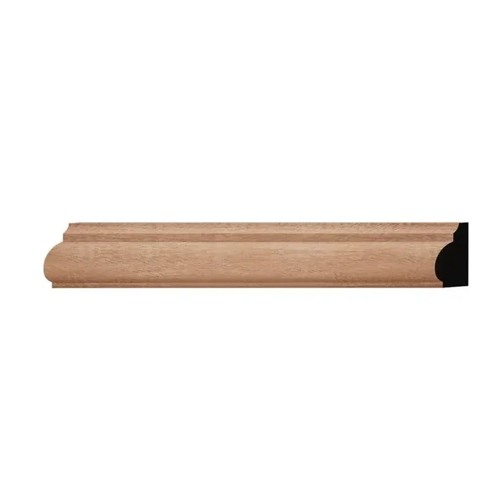 WM1201 0.69 in. D x 1.25 in. W x 6 in. L Wood (Sapele) Baseboard Moulding Sample