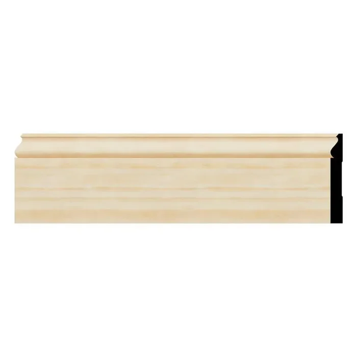 WM163 0.56 in. D x 5.25 in. W x 96 in. L Wood Pine Baseboard Moulding