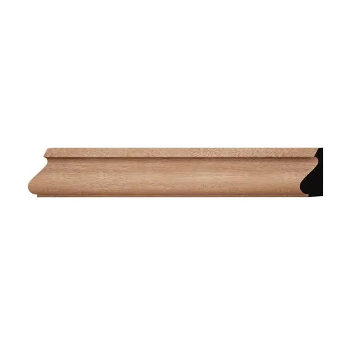 WM163 0.69 in. D x 1.38 in. W x 6 in. L Wood (Sapele) Baseboard Moulding Sample