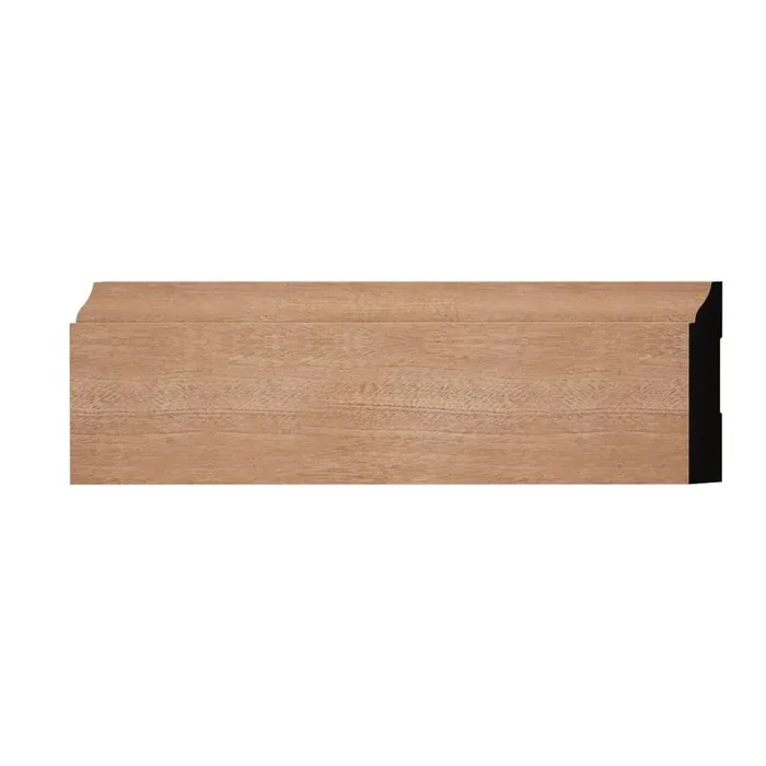 WM623 0.56 in. D x 3.25 in. W x 6 in. L Wood (Sapele) Baseboard Moulding Sample