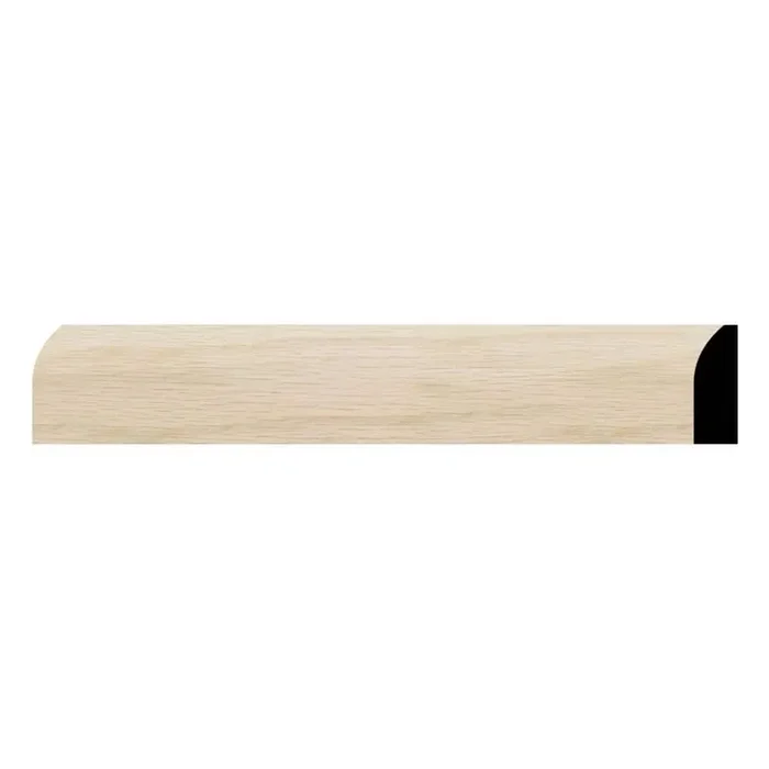 WM827 0.38 in. D x 1.25 in. W x 96 in. L Wood (White Oak) Modern Casing Moulding