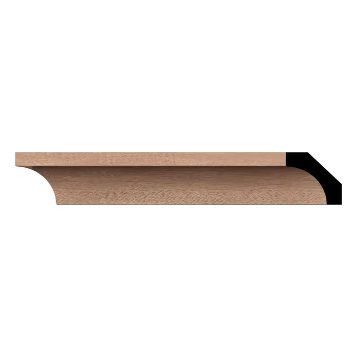 WM86 0.56 in. D x 1.63 in. W x 96 in. L Wood (Sapele Mahogany) Crown Moulding