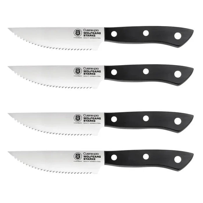 WOLFGANG STARKE 4.5 in. Stainless Steel Full Tang Steak Knife Set of 4