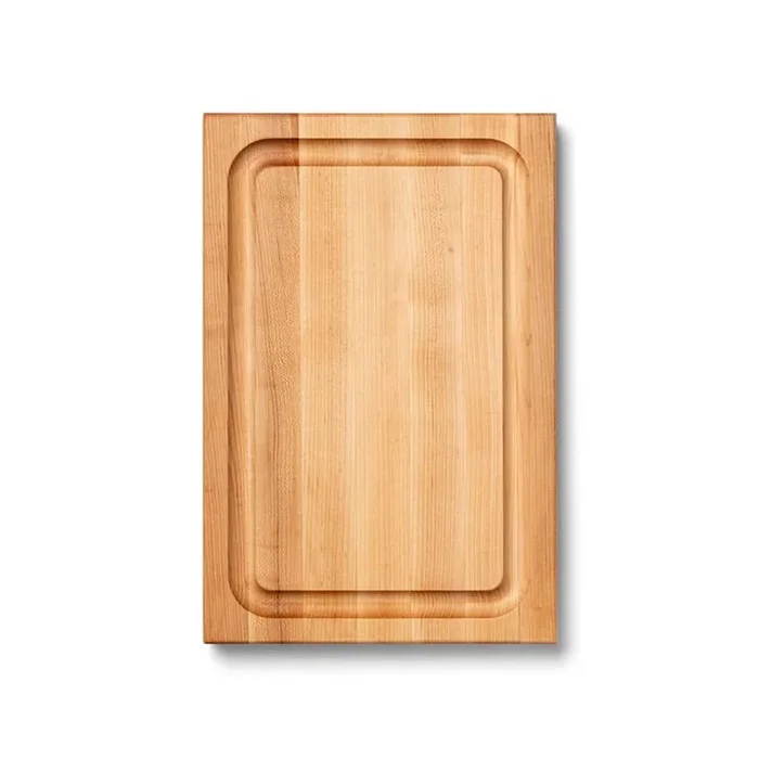 Wood 18 in. x 12 in. Rectangular Wood Cutting/Carving Board with Juice Groove, Maple