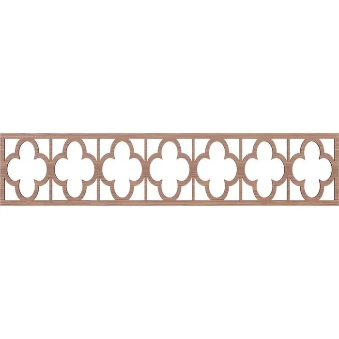 Woodall Fretwork 0.25 in. D x 46.75 in. W x 10 in. L Walnut Wood Panel Moulding