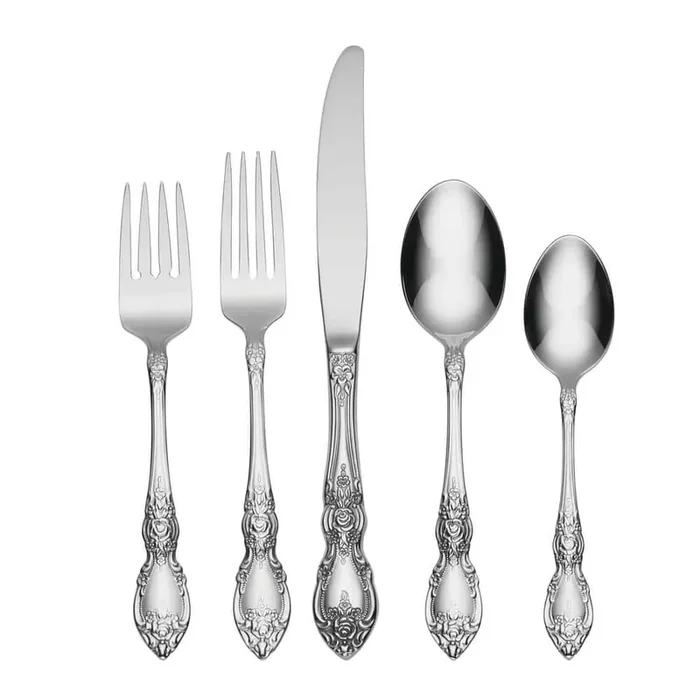 Wordsworth 45-Piece Silver 18/0-Stainless Steel Flatware Set (Service for 8)