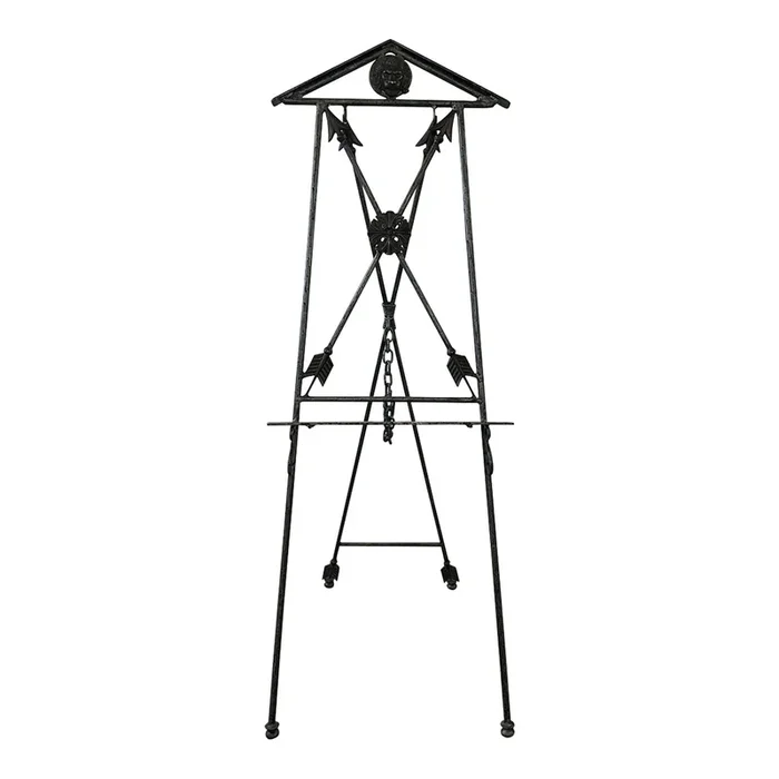 Wrought Iron & Brass Neoclassical Style Easel