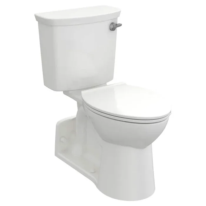 Yorkville VorMax 2-Piece 1.28 GPF Single Flush Right Height Elongated Toilet with Right Hand Trip Lever in White